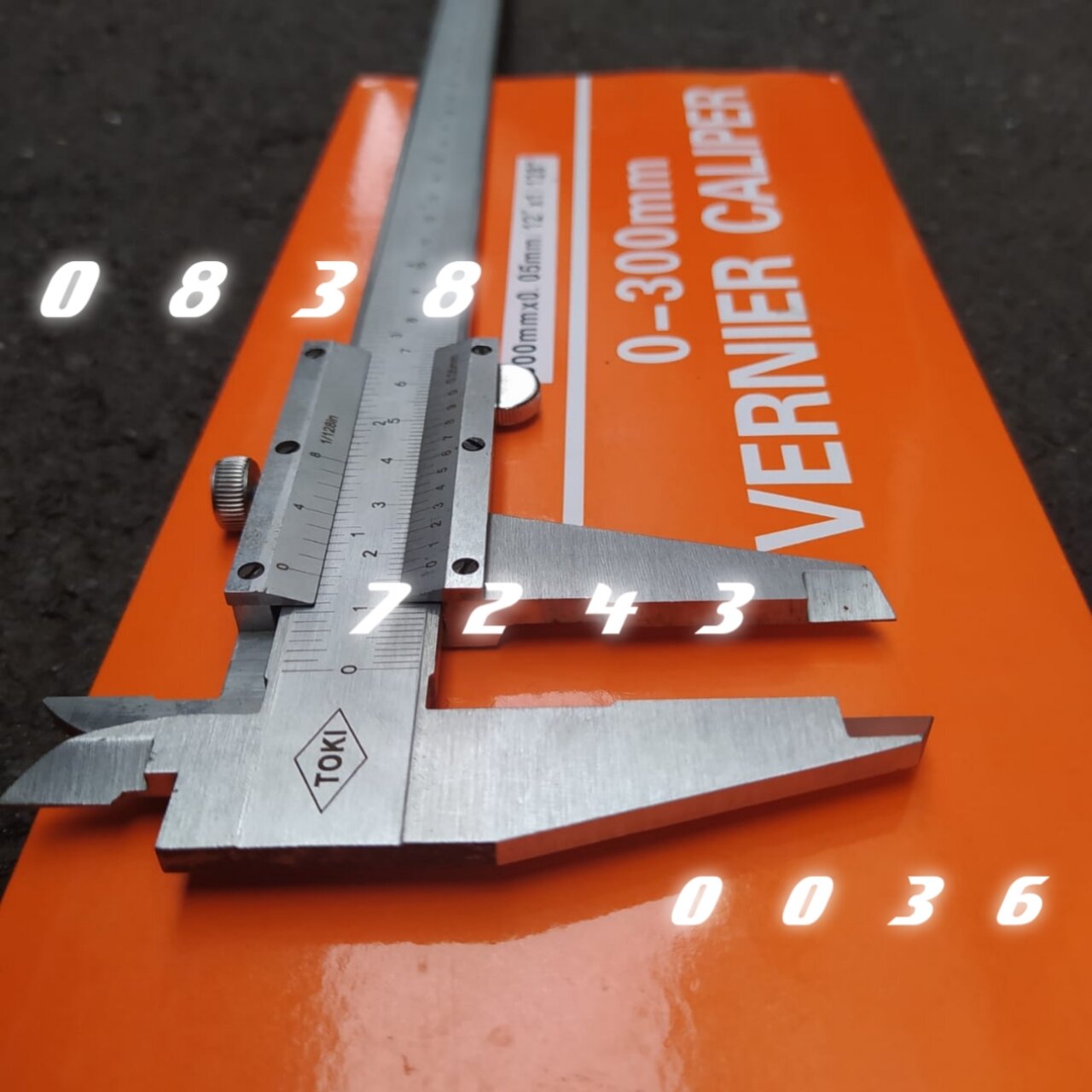 Vernier Caliper Manual 12" Inch Toki Sigmat Jangka Sorong Manual 12