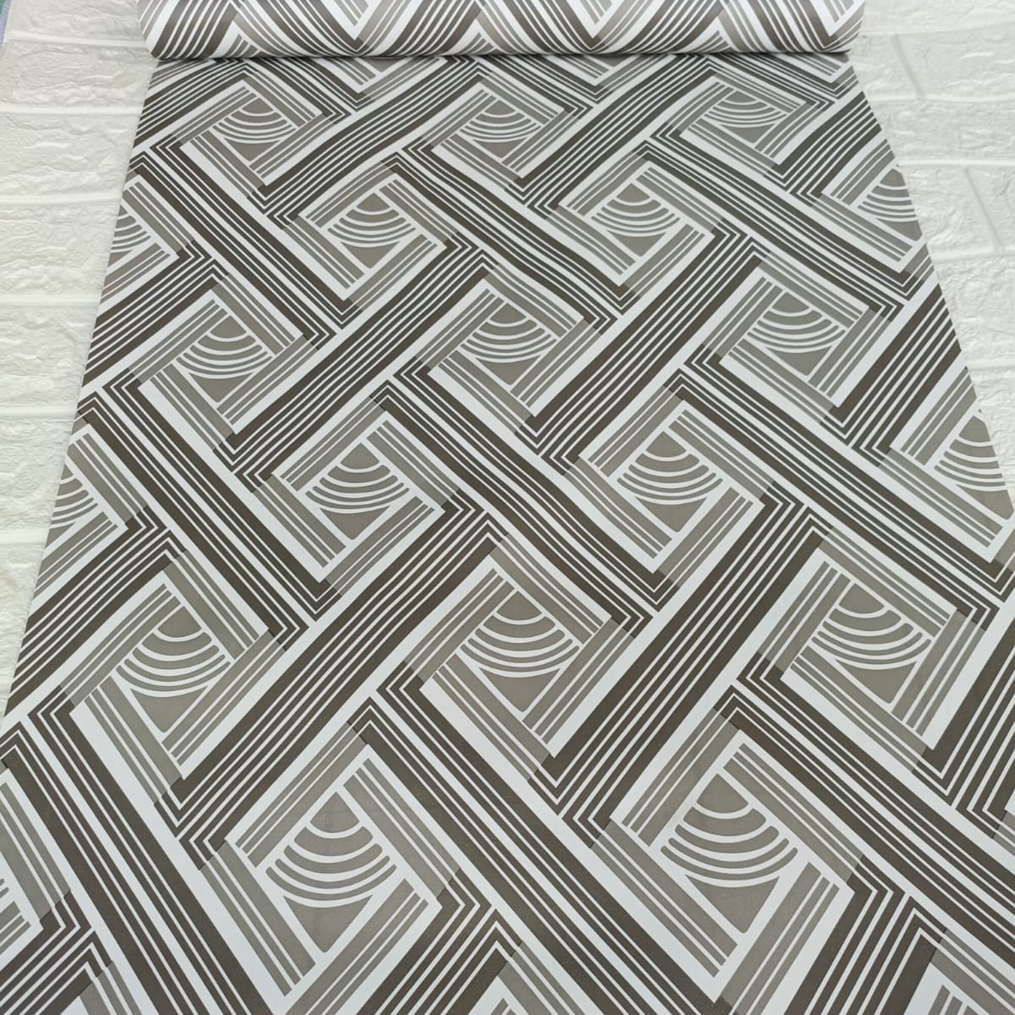 Wallpaper Sticker Dinding Motif Bilik Anyaman Bambu Minimalis Apa Saung