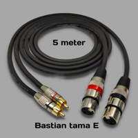 Kabel mixer ke power ampli jack canon xlr female ke rca 1set/2pcs