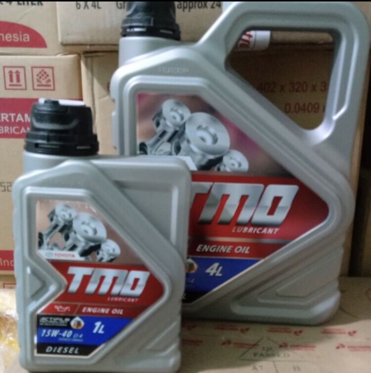 Tmo Toyota Diesel Oil Package Sae 15W-40 Sn 4L and 1 L Harga 249,000 rupiah*Gratis Ongkir