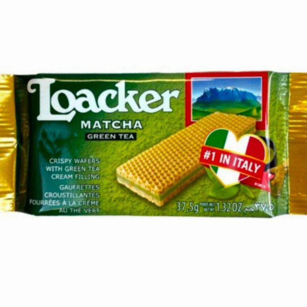 Loacker Wafer Italy 45gr Matcha | Loacker Biskuit | Loacker Biscuit ...