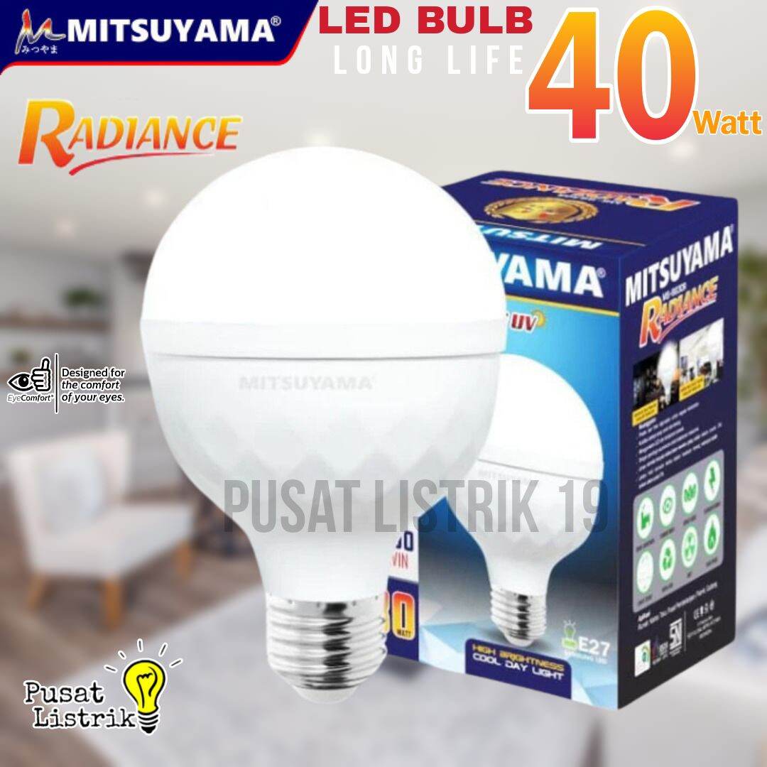Lampu Bohlam LED Sensor Otomatis MITSUYAMA 9W 12W 30W 40W – Radiance Series UV E27