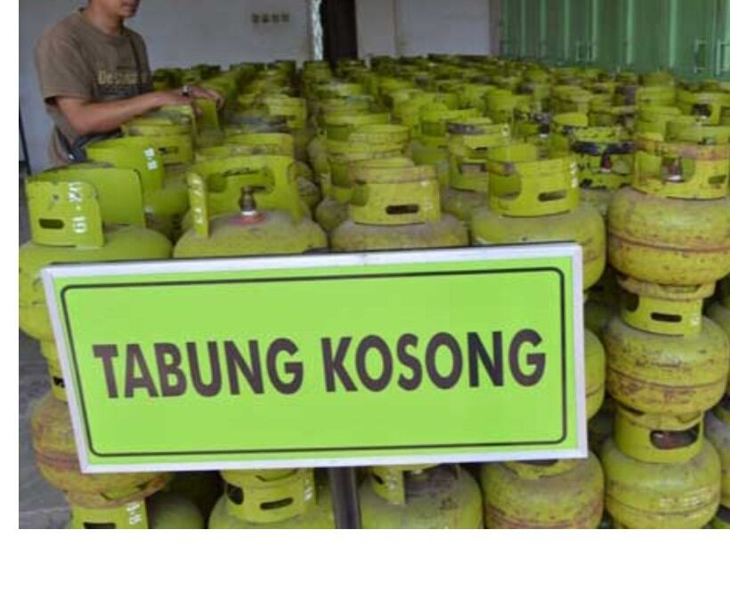 3kg gas cylinder melon is empty cargo ready Harga 187,500 rupiah*Gratis Ongkir