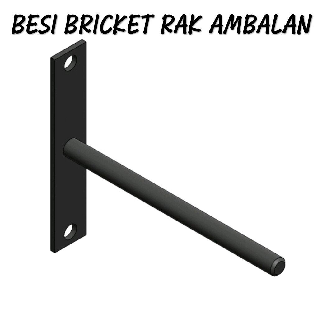 ( 1 pcs ) Bracket ukuran 8cm / 13cm / 18cm rak ambalan melayang ( free ...