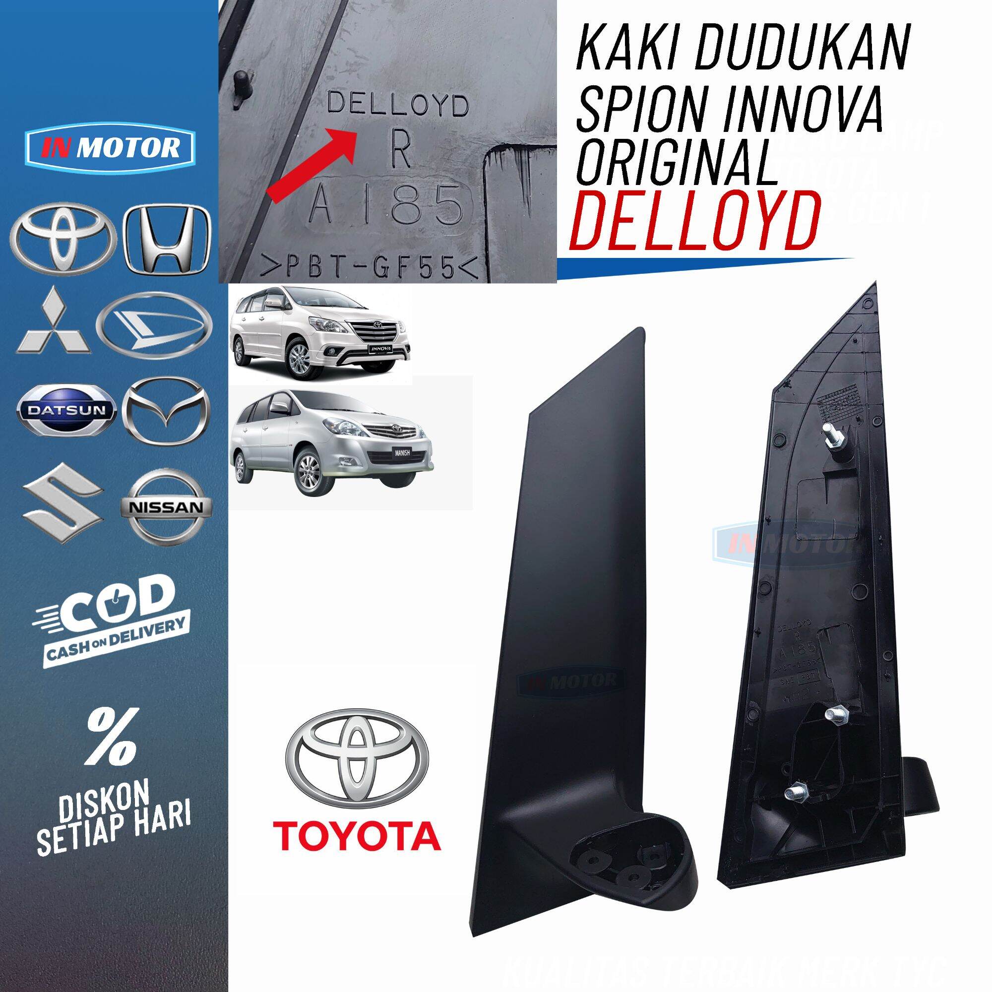 Kaki spion inova original DELLOYD dudukan spion innova kaki spion innova tiang spion innova breket spion innova 2005 2006 2007 2008 2009 2010 2011 2012 2013 2014 2015 original spion inova Harga  280,000 Ringgit*Penghantaran Percuma