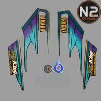 Fullset Striping Sticker Polet Yamaha RX KING 1995 Lis Body Rx king cobra 95 Hijau