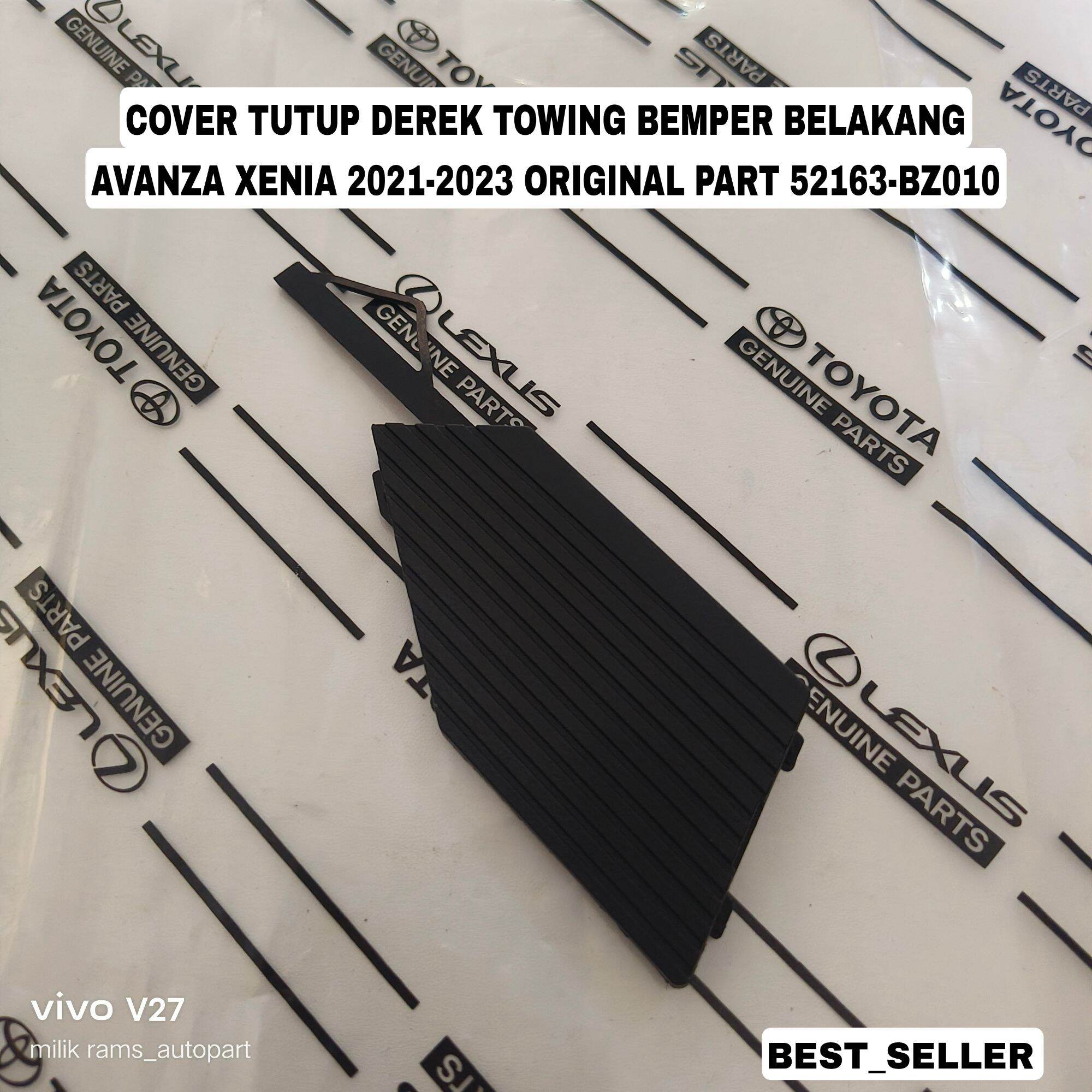 Cover Tutup Derek Towing Bemper Belakang Avanza Xenia 2021-2023 Original Part 52163 BZ-010 Harga 35,000 rupiah*Gratis Ongkir