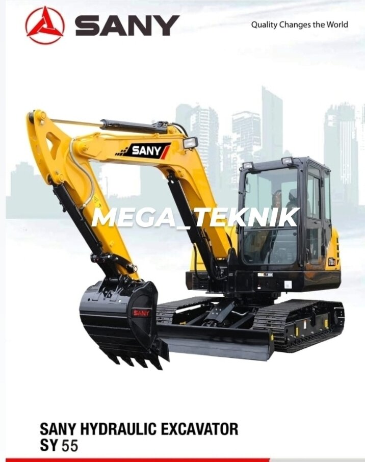 NEW..EXCAVATOR ALAT BERAT SANY SY 55C PRO-6 TON ( PC60 ) KONDISI BARU ...