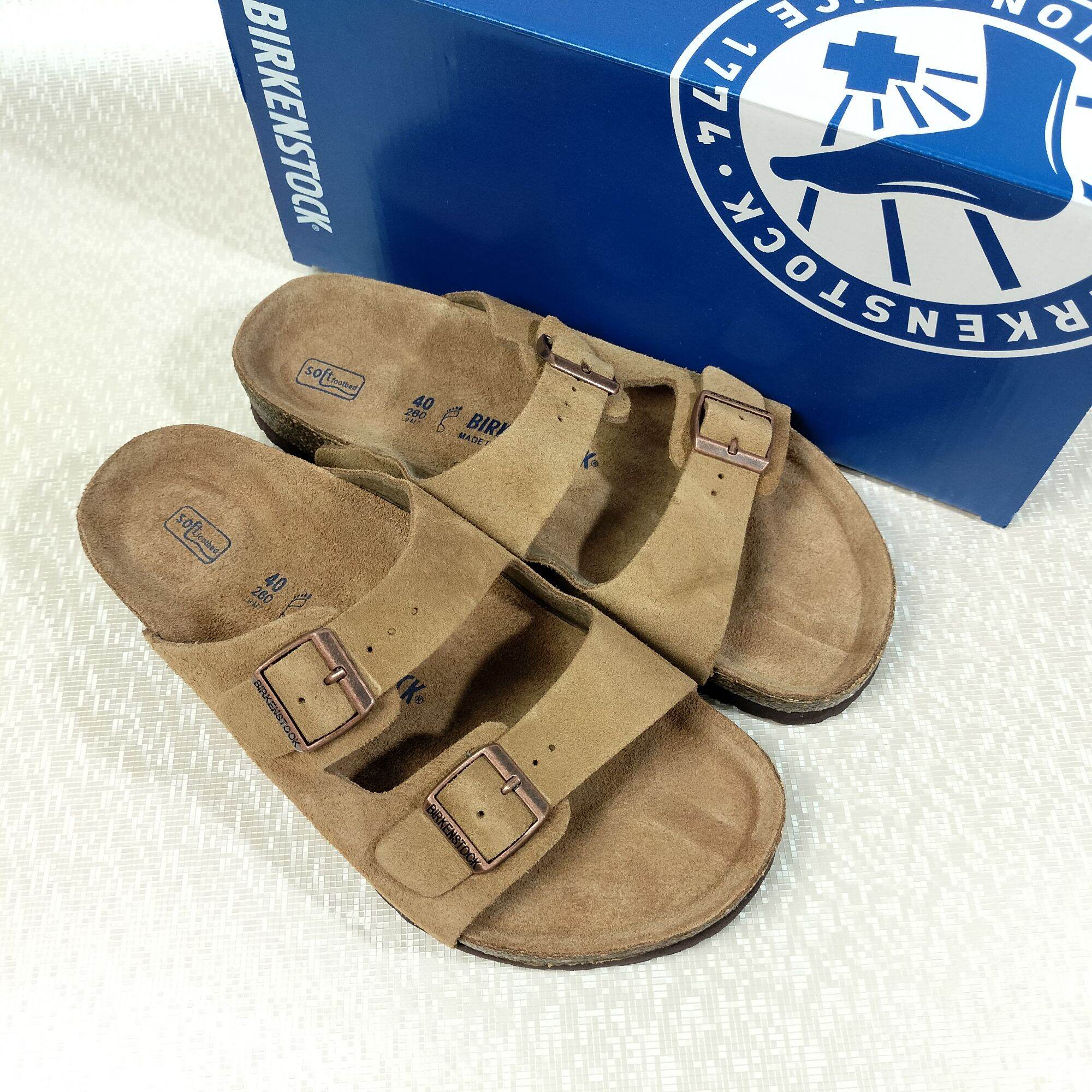SANDAL BIRKENSTOCK ARIZONA SOFT FOOTBED BIRKEN SLIDE SANDAL