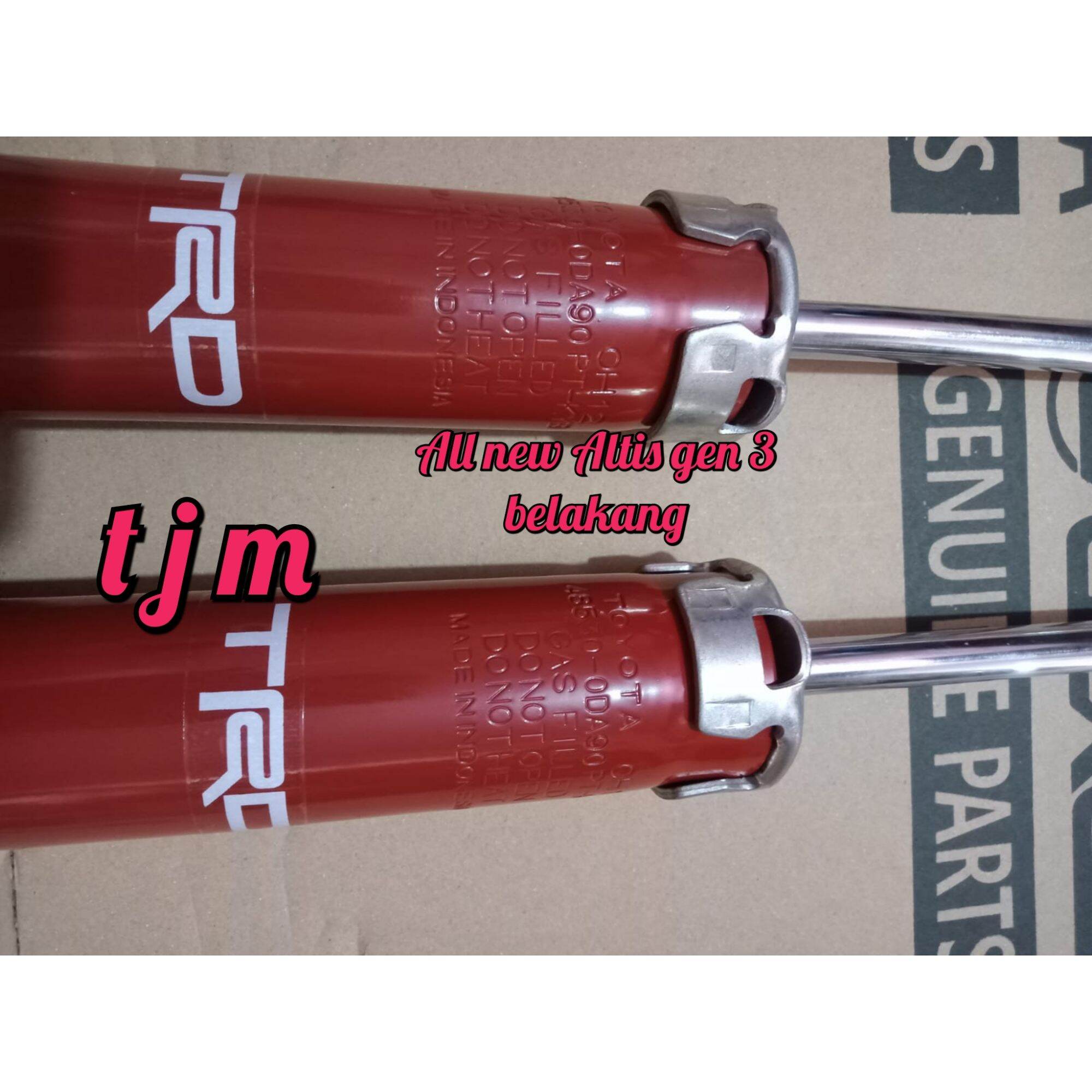 Shockbreaker shock absorber Toyota all new Altis gen 3 belakang merk TRD harga 1 pasang ( kanan & kiri ) Harga  500,000 Ringgit*Penghantaran Percuma