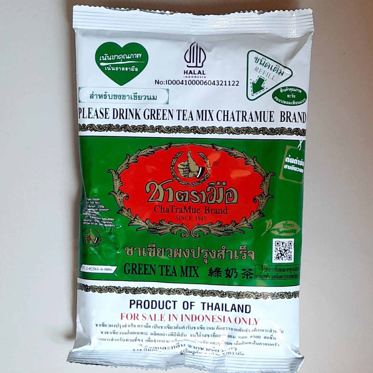 Thai Green Tea Chatramue 200 gram BPOM