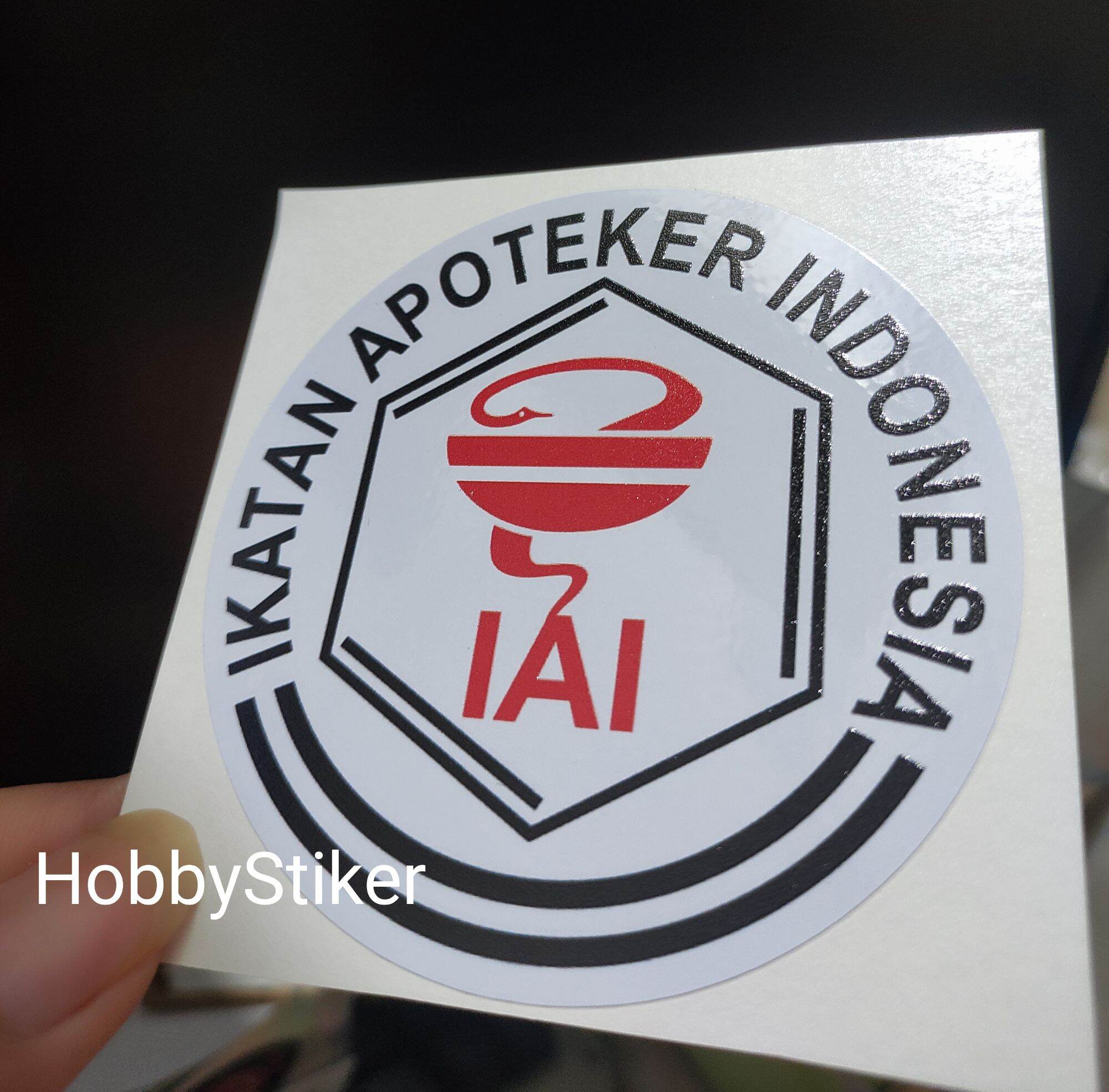 Stiker Iai Ikatan Apoteker Indonesia Timbul Tempel Dalam Kaca Mobil