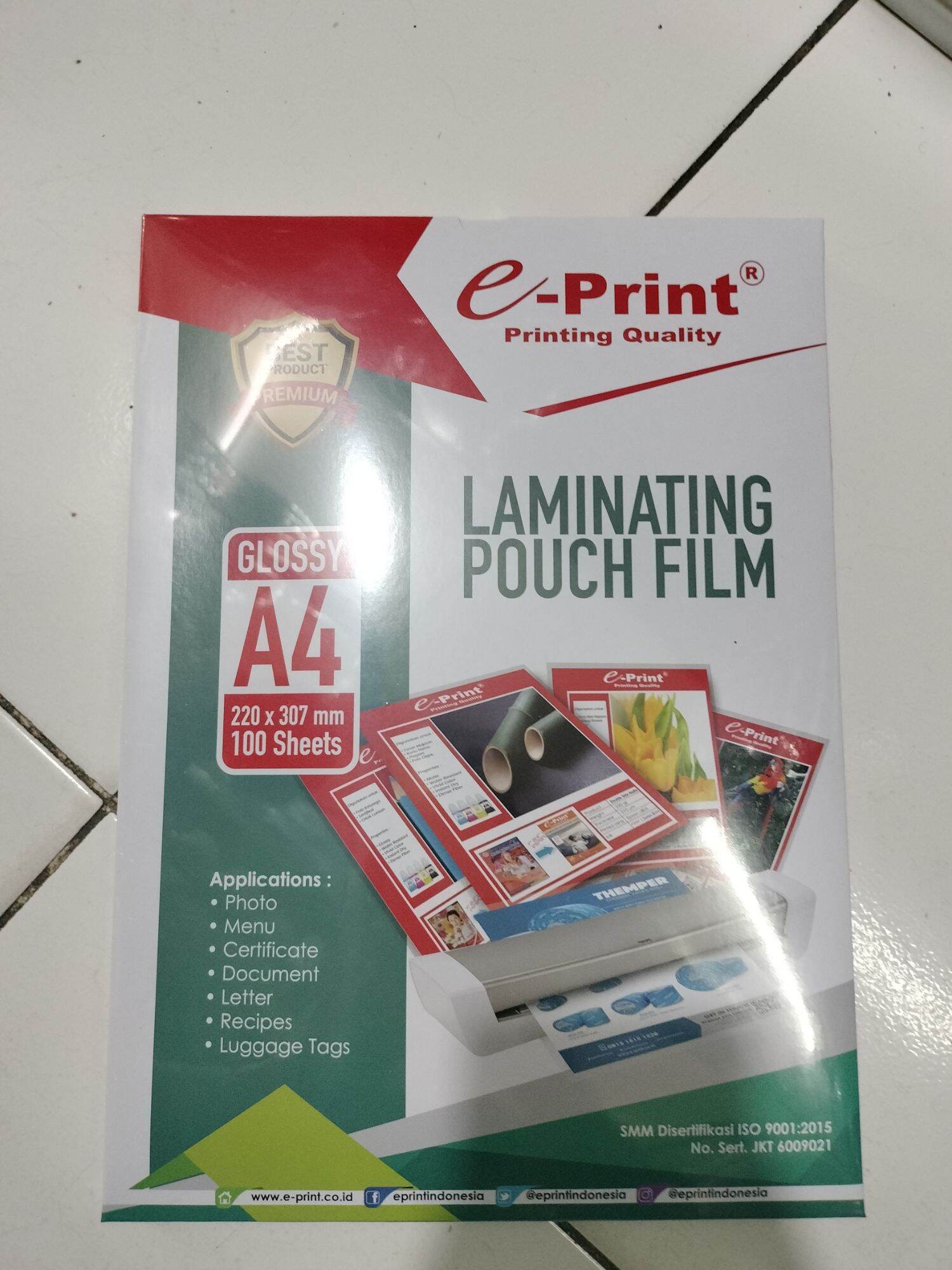 plastik laminating pouch film f4 Lazada Indonesia