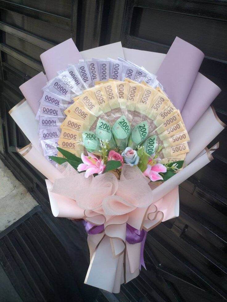 Bukeett Money Flower hadiah Hadiah ulang tahun