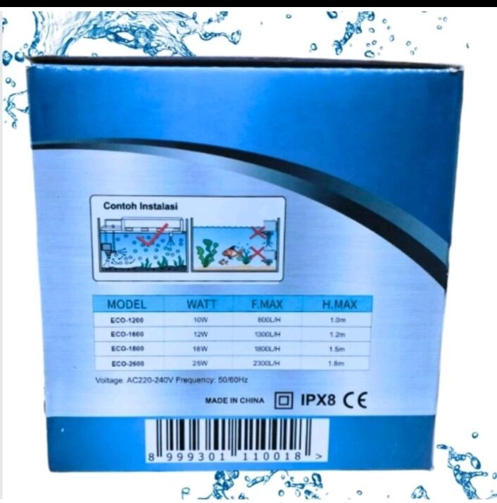 KANDILA PRO ECO 1600 Pompa Kolam Aquarium