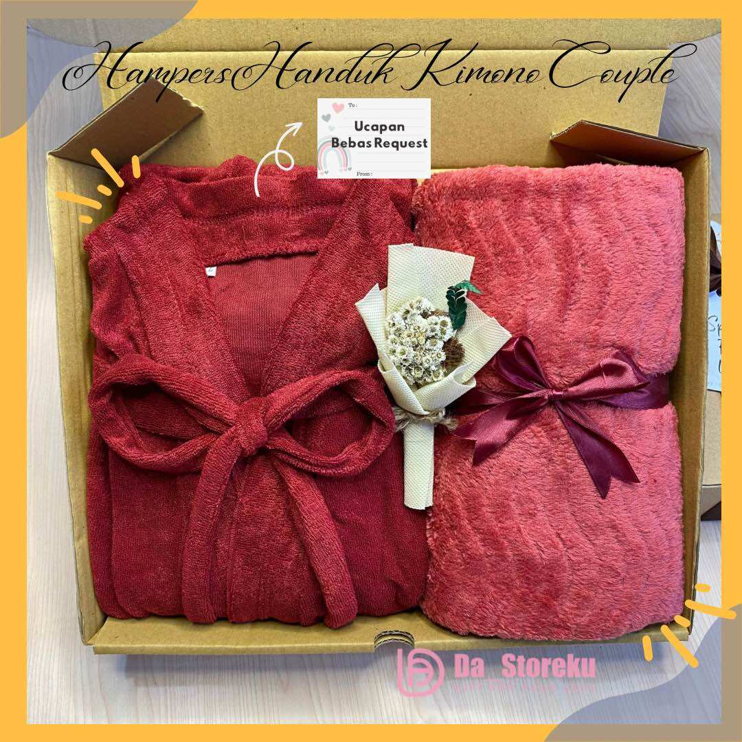 Hampers Handuk 70x140 CM DAN Kimono SET Kado pernikahan Couple / Kado Pernikahan Kimono DAN Handuk 70xโฆ