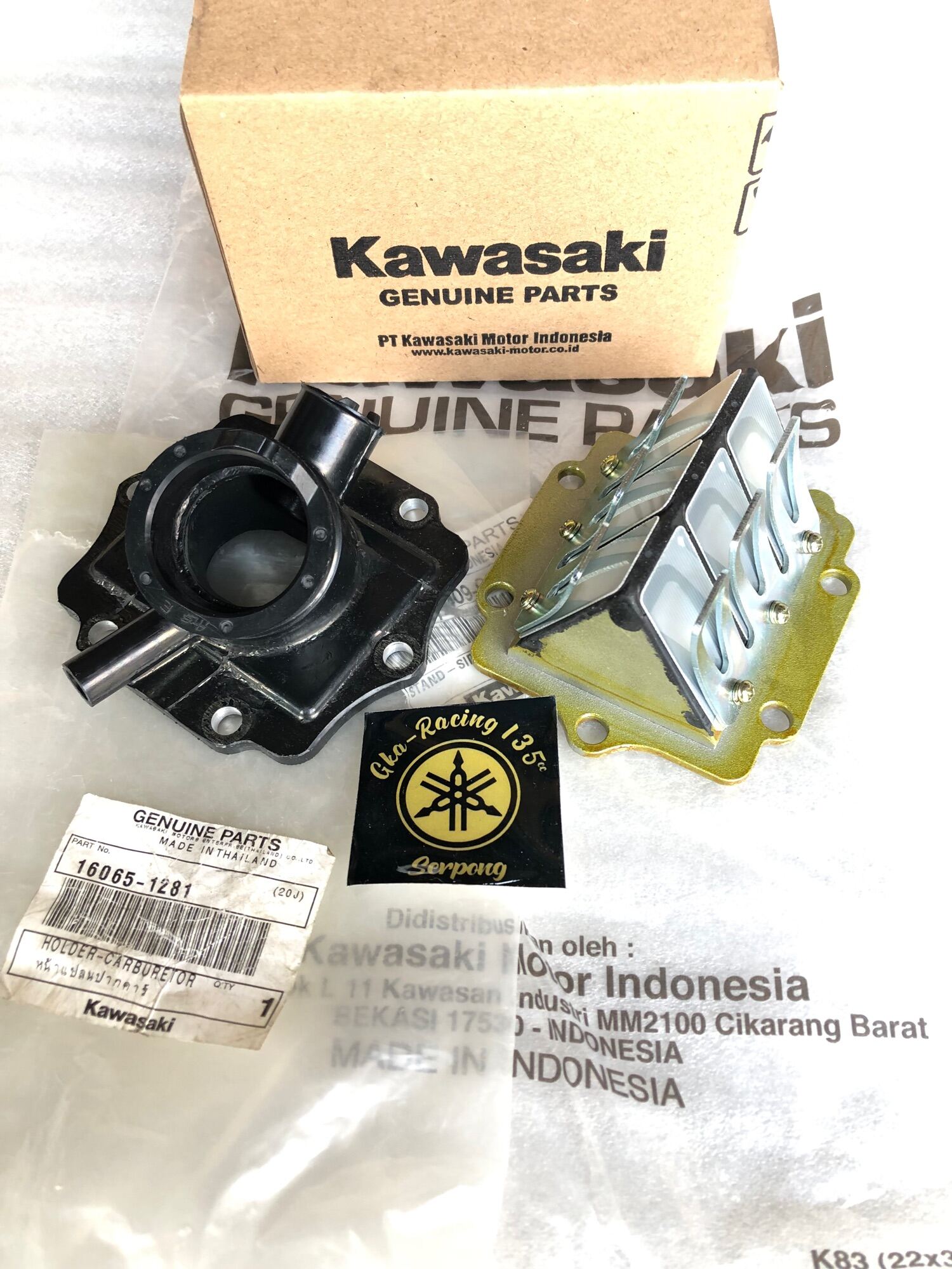 MEMBRAN VALVE KAWASAKI NINJA 150 R RR SS LENGKAP INTAKE INTEK MANIFOLD