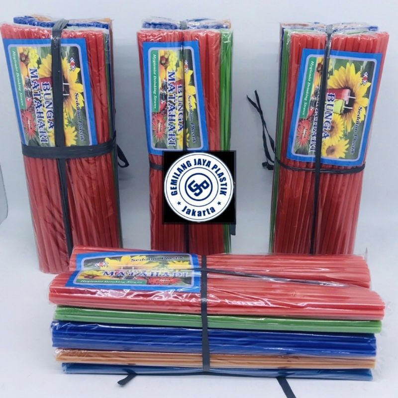 Sedotan Warna Warni / Sedotan Murah / Sedotan Es Teh | Lazada Indonesia