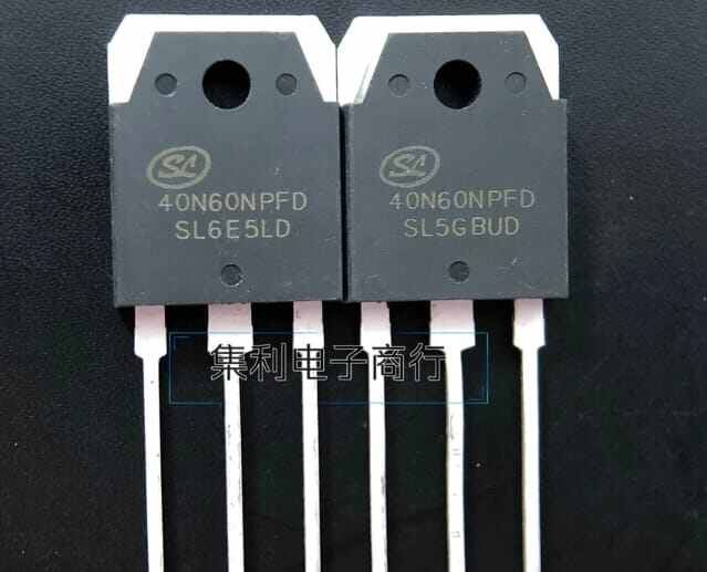 mosfet mos fet igbt 40n60 40N60NPFD 40n60npfd 40A 600v untuk inverter ...
