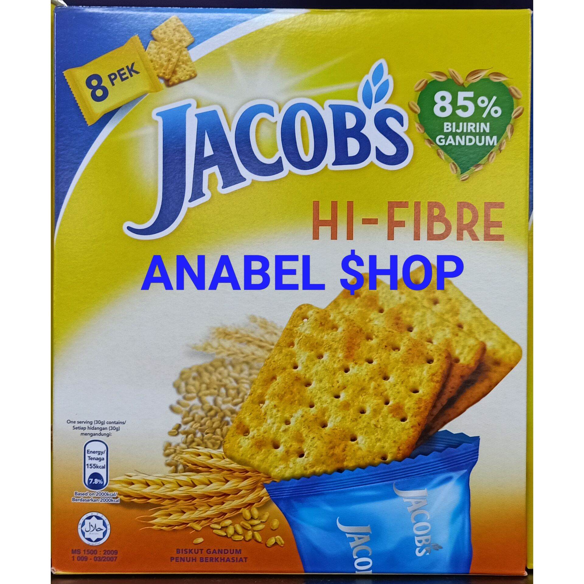 Biskuit Jacob's Hi Fibre Biscuit Jacobs Cracker Crackers Biscuits Jacob