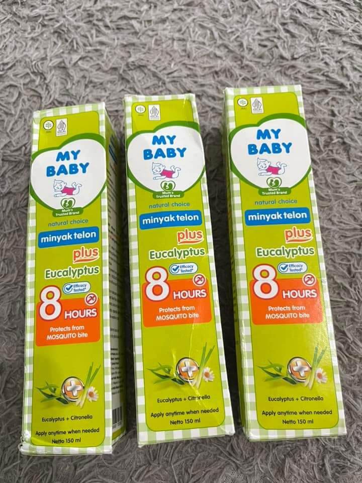 [3PCS] MY BABY Minyak Telon Plus Eucalyptus 150 ML