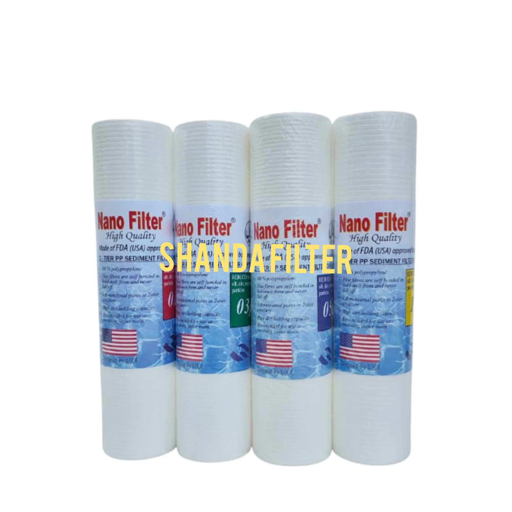 Cartridge Filter Air 10" NANO / Sedimen Filter Air 01/03/05/10 Micron