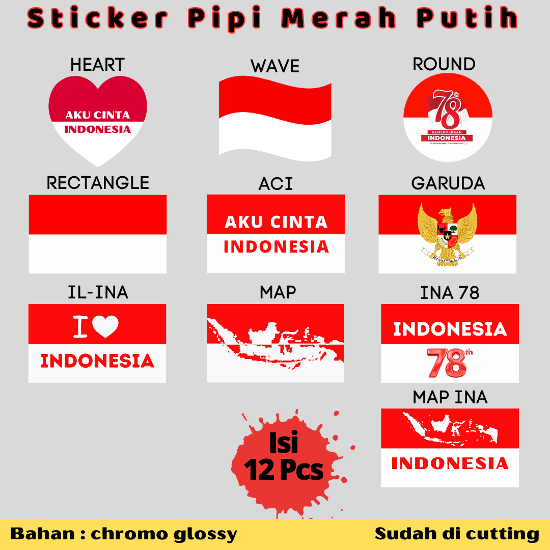 Jual Stiker Pipi Bendera Merah Putih Terbaru - Aug 2024 | Lazada.co.id