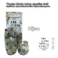 TOPLES MADU GENEVA SET OFF 4 PCS / TOPLES SULTAN TUTUP STENLISS STELL SUPER TEBAL BEST SELLER !!!