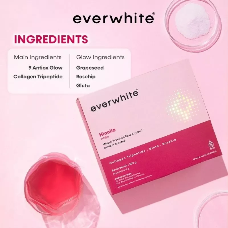 [KEMASAN BARU] Everwhite | Ever White Hi Collagen Powder Drink Original ...
