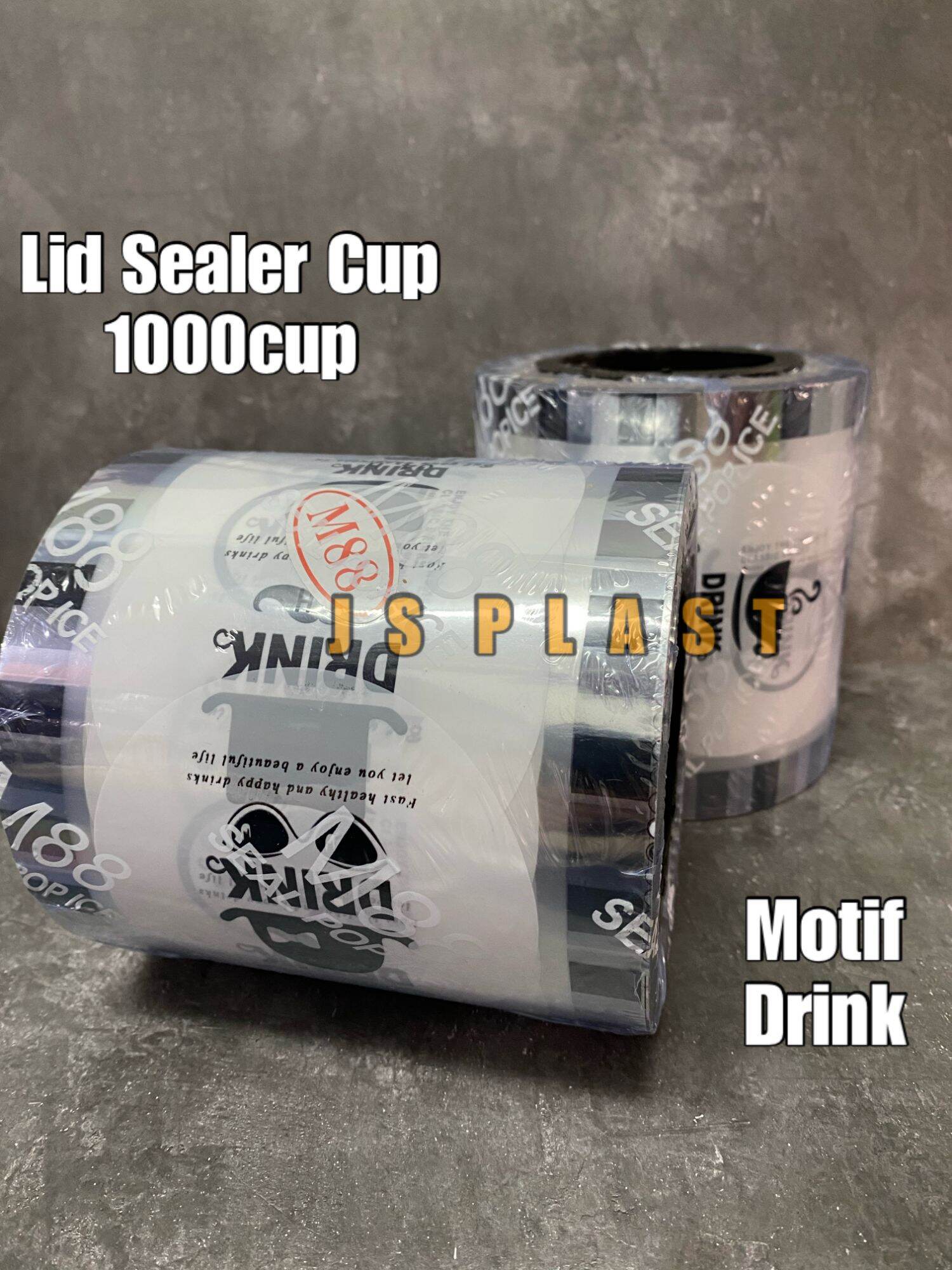 Plastik Lid Sealer Cup Drink 1000cup Seal Cup Tutup Gelas Plastik Segel Gelas Plastik 1417