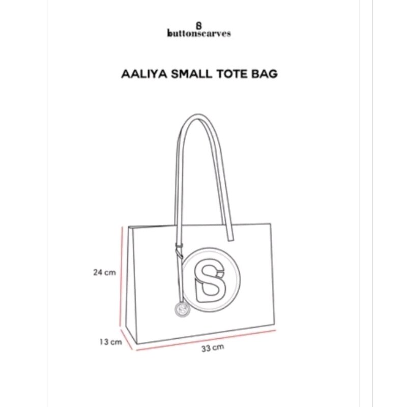 BUTTONSCARVES AALIYA SMALL TOTE BAG NEW