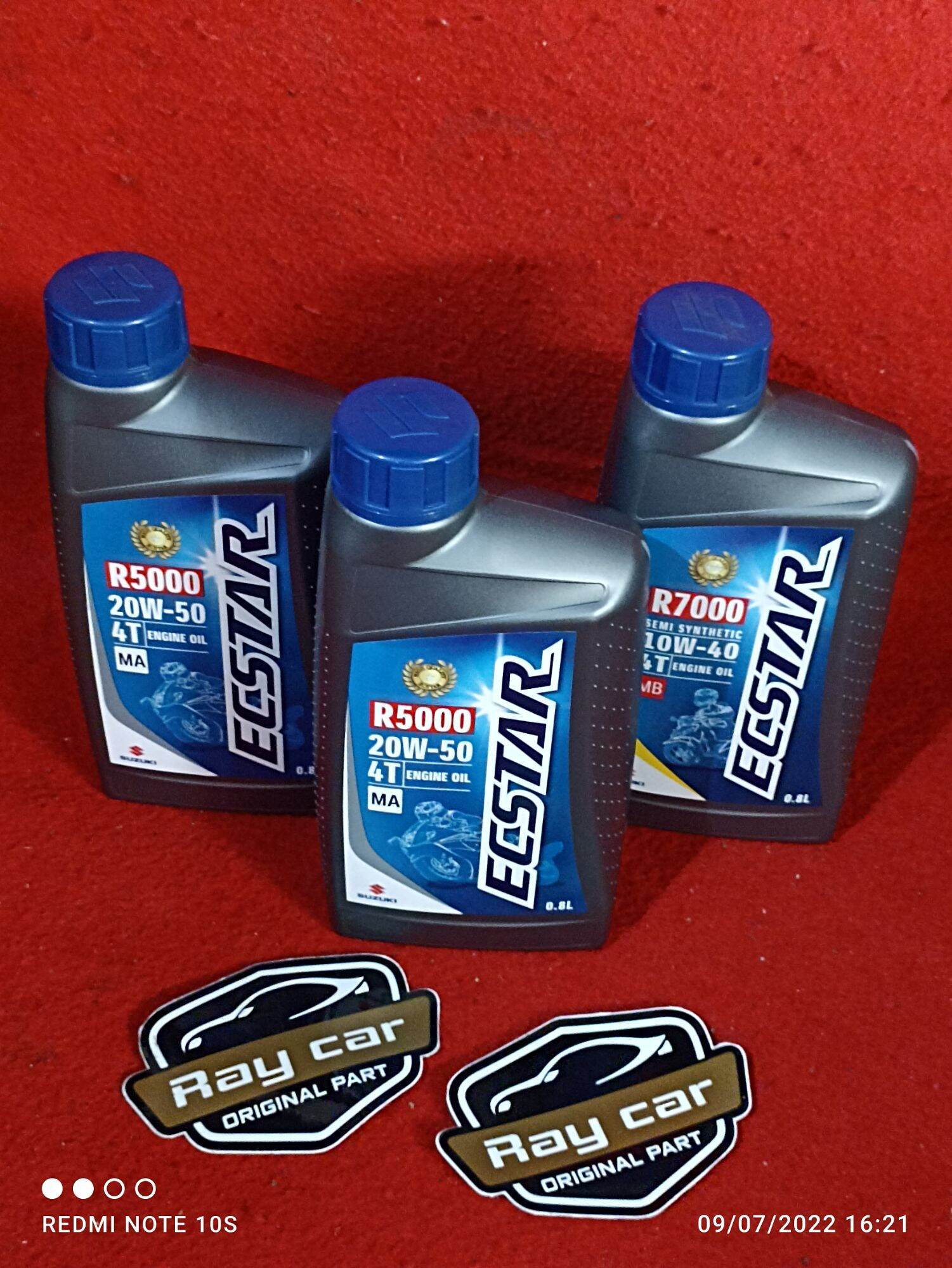 OLI MESIN ECSTAR R5000 0.8 L 20W-50 MATICK BEBEK 4 ORIGINAL SGO ASLI ...