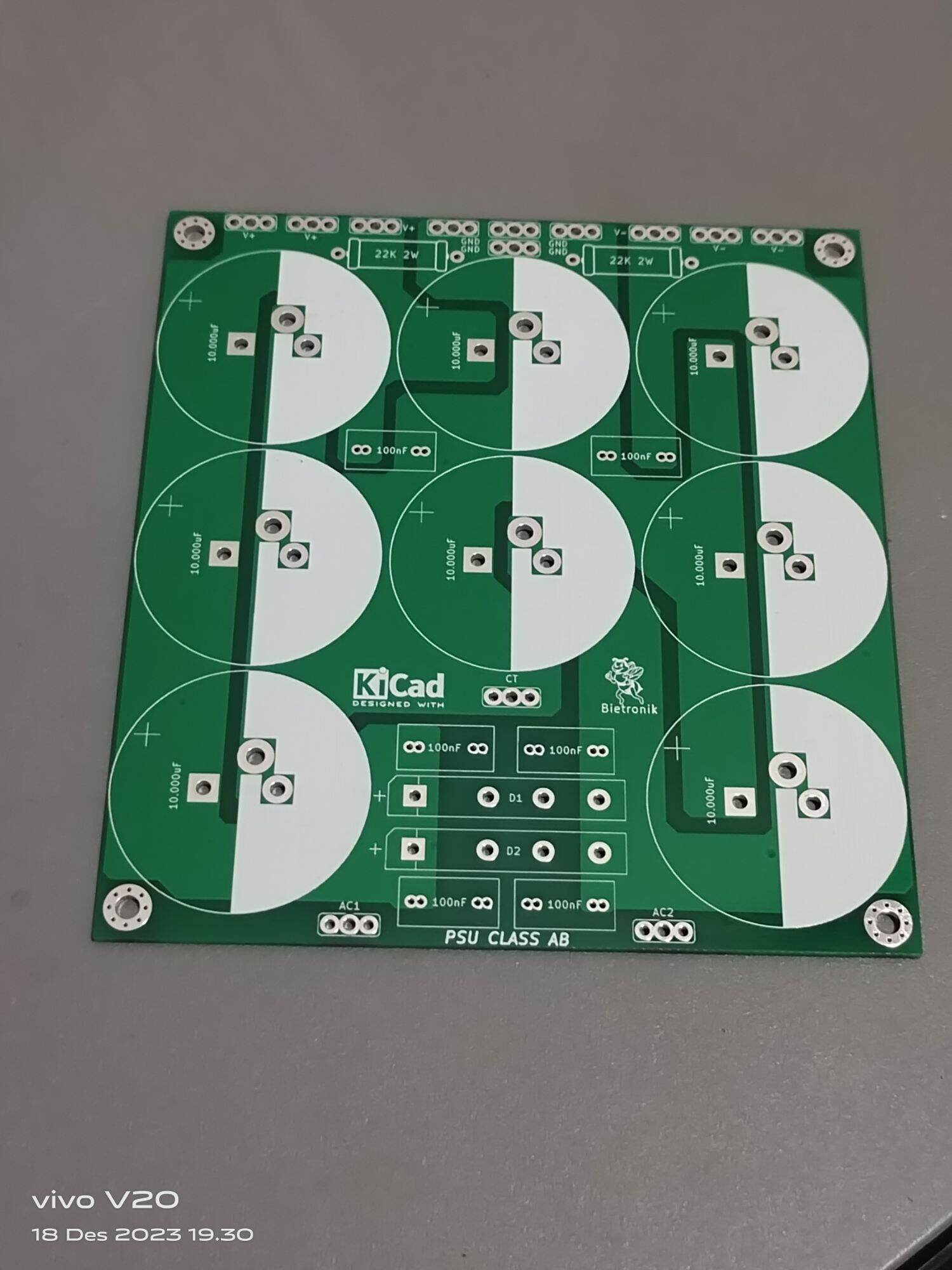 pcb psu 8 elco fiber dauble layer psu ampli class ab | Lazada Indonesia