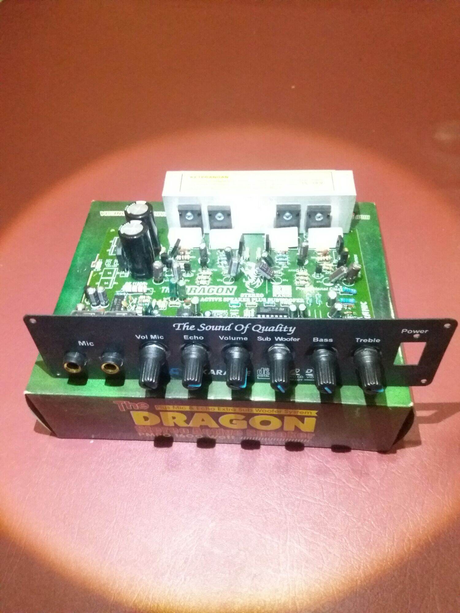 THE DRAGON STEREO AKTIF SPEAKER PLUS MIC & ECHO SUBWOOFER KIT