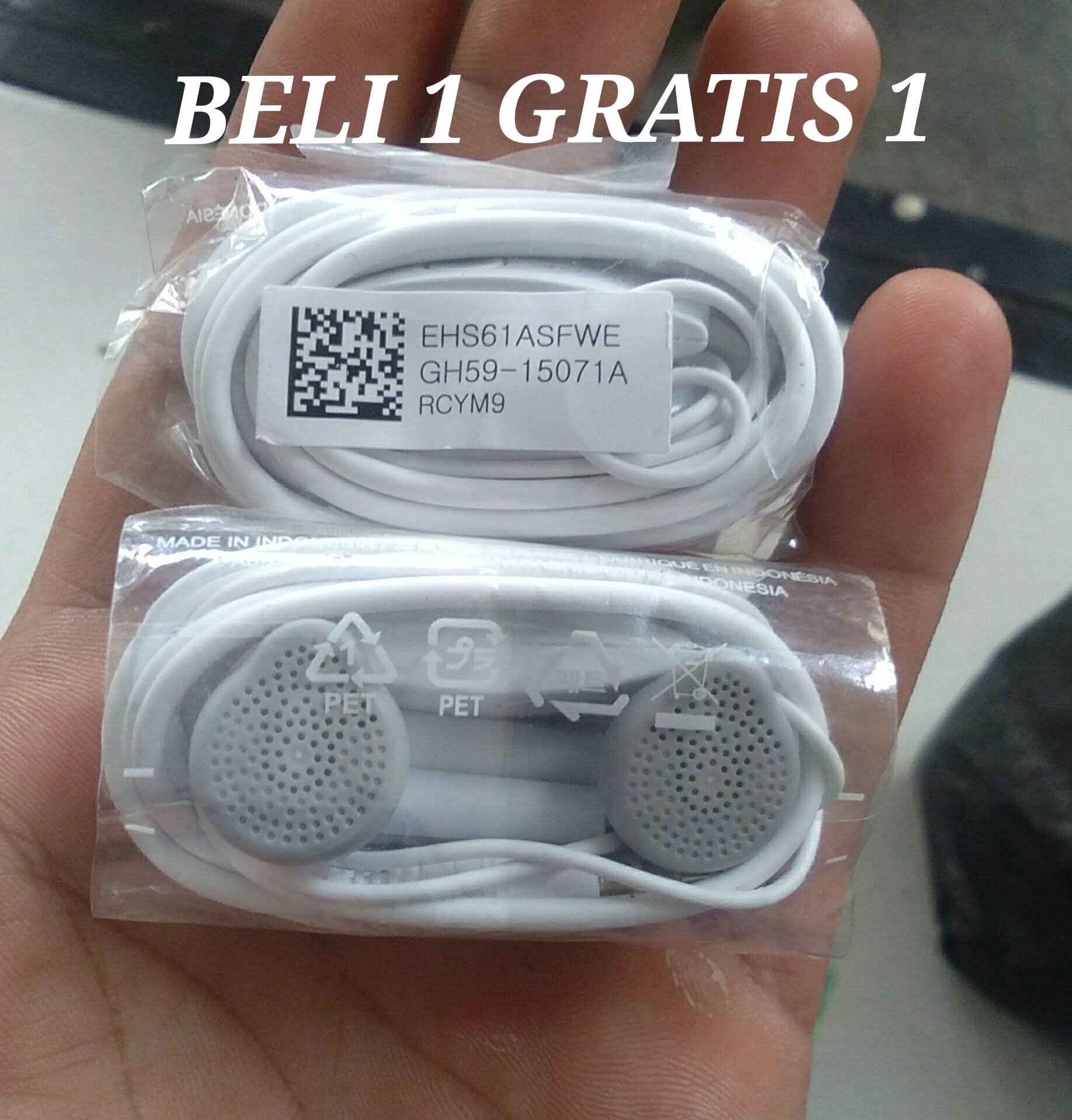 HEADSET SAMSUNG ORIGINAL ASLI FULL BASS JERNIH MADE IN INDONESIA / BELI