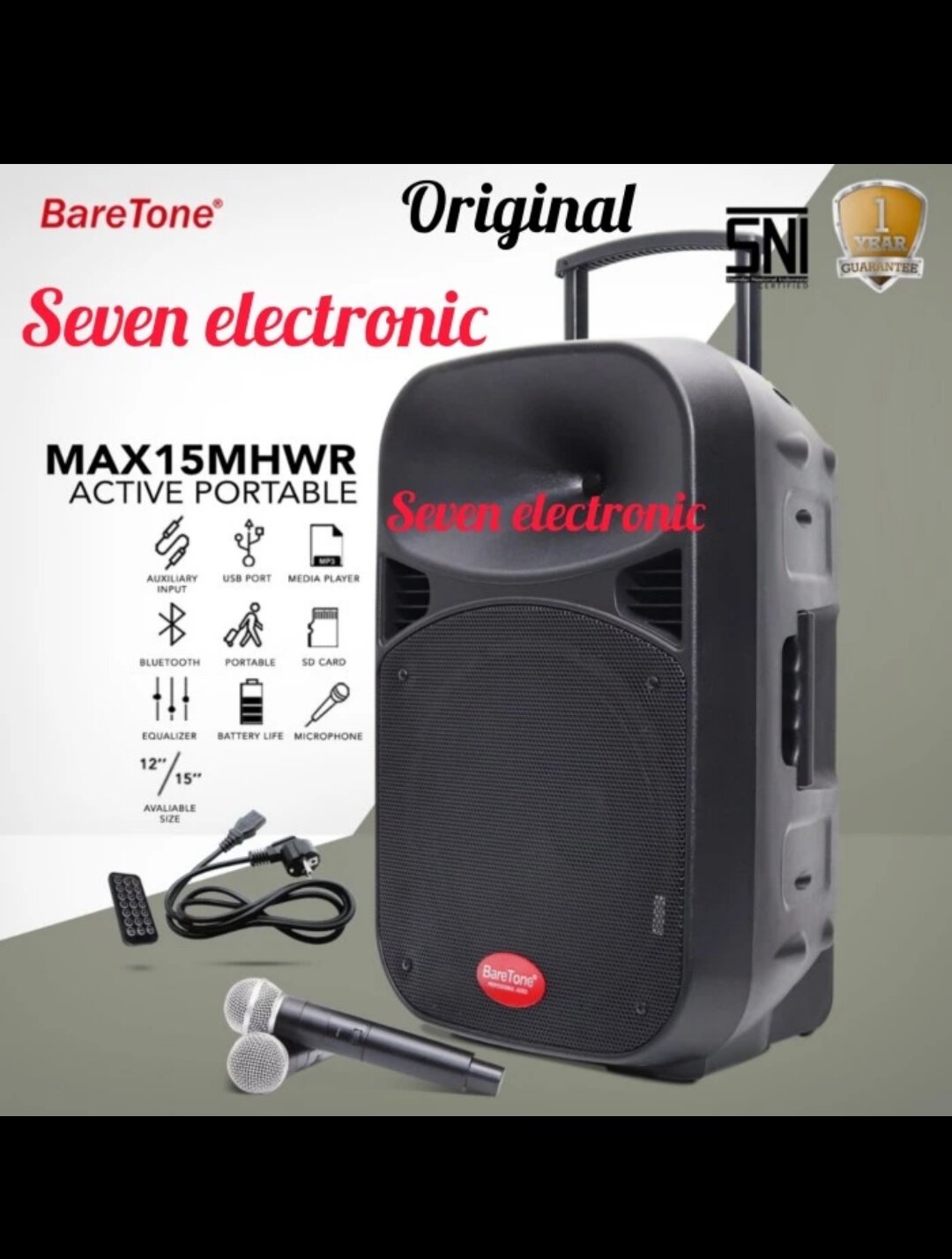 Aktif Speaker Portable Baretone Max Inch Lazada Indonesia