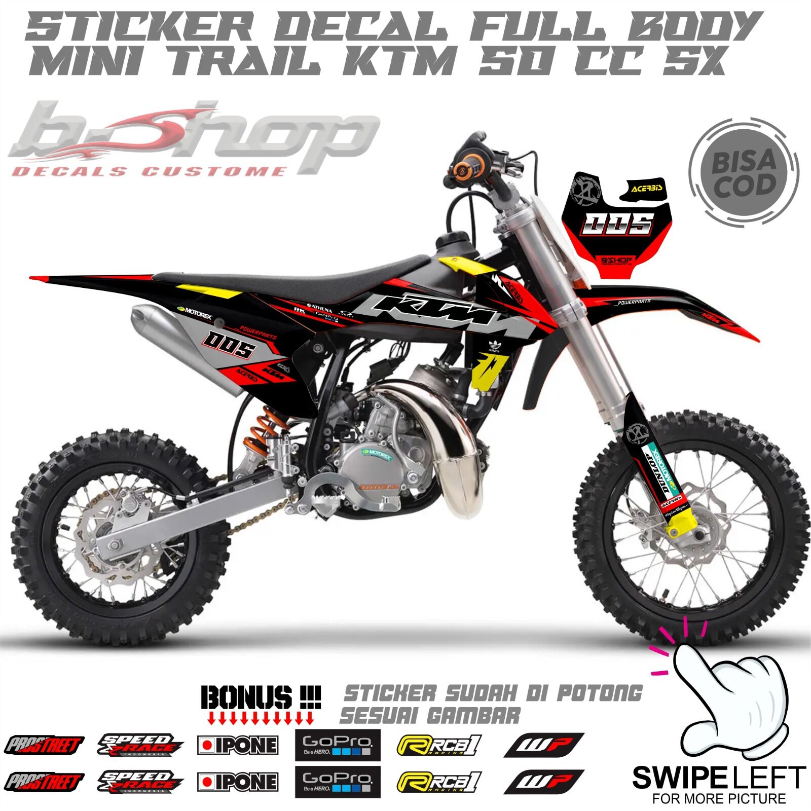 Beli Decal Mini Trail 110cc Ktm Online Harga Terbaik Lazada