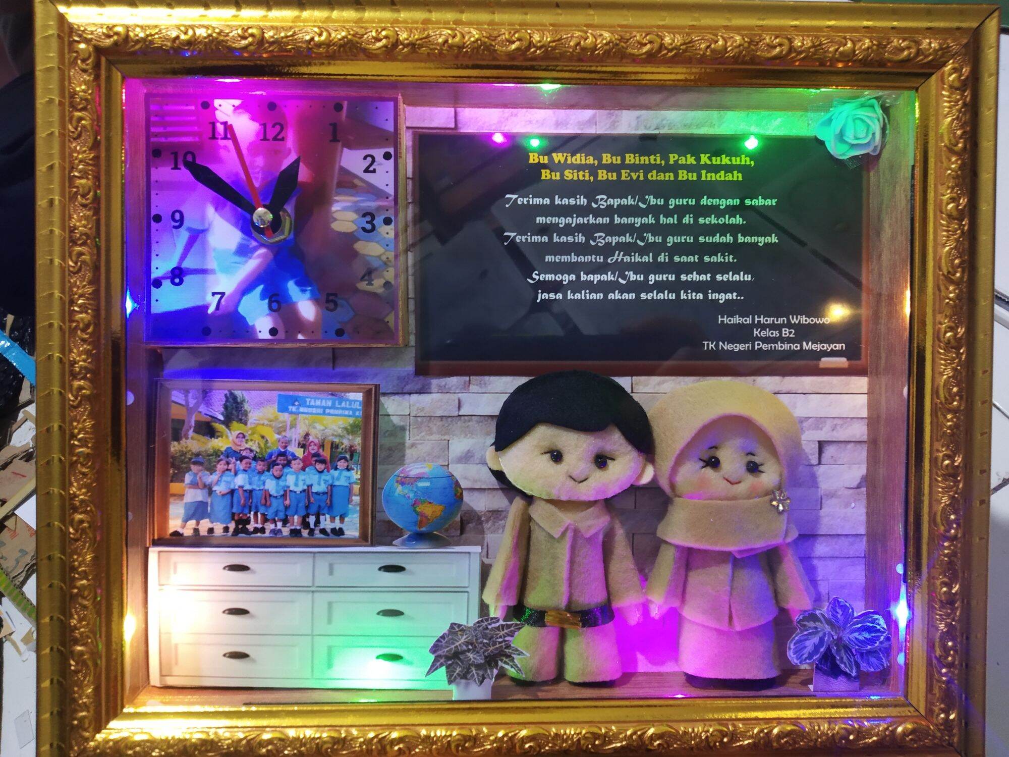 Hari Guru hadiah, Hari Guru, Glass Frame guru hadiah