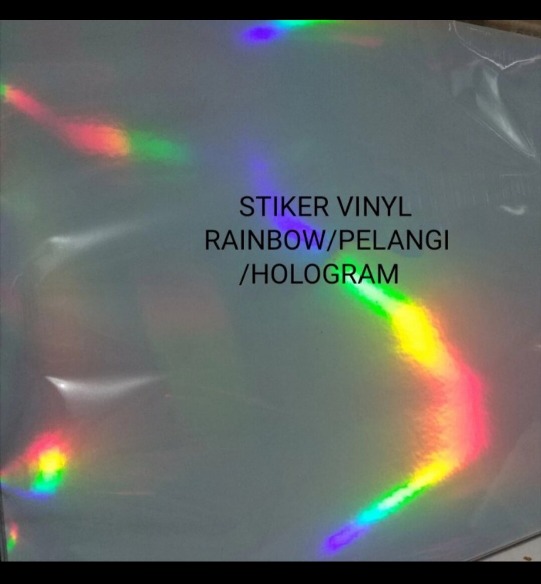 Kertas Stiker Rainbow/ Hologram INKJET Isi 1 Lembar Ukuran A4 | Lazada ...