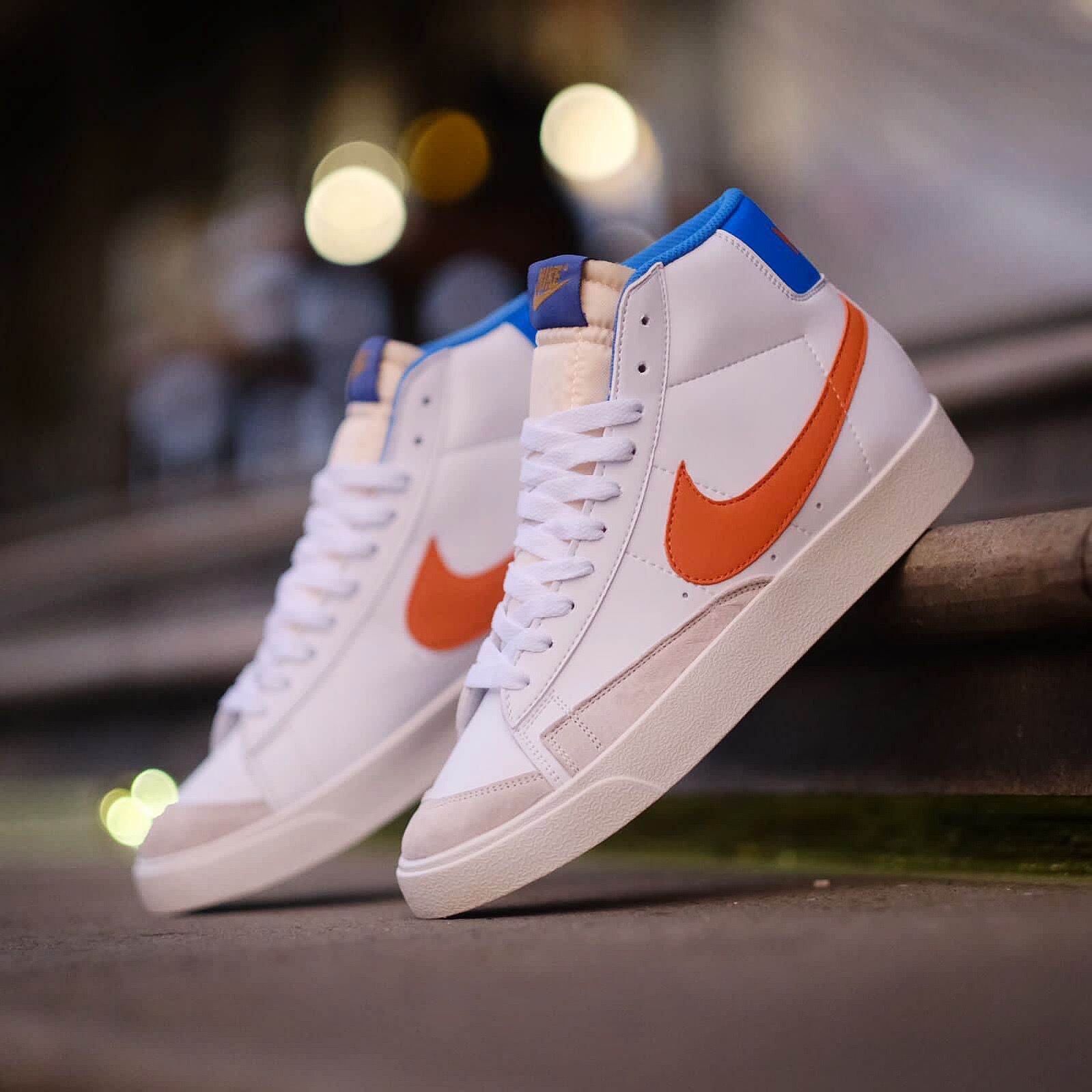 nike blazer mid white leather