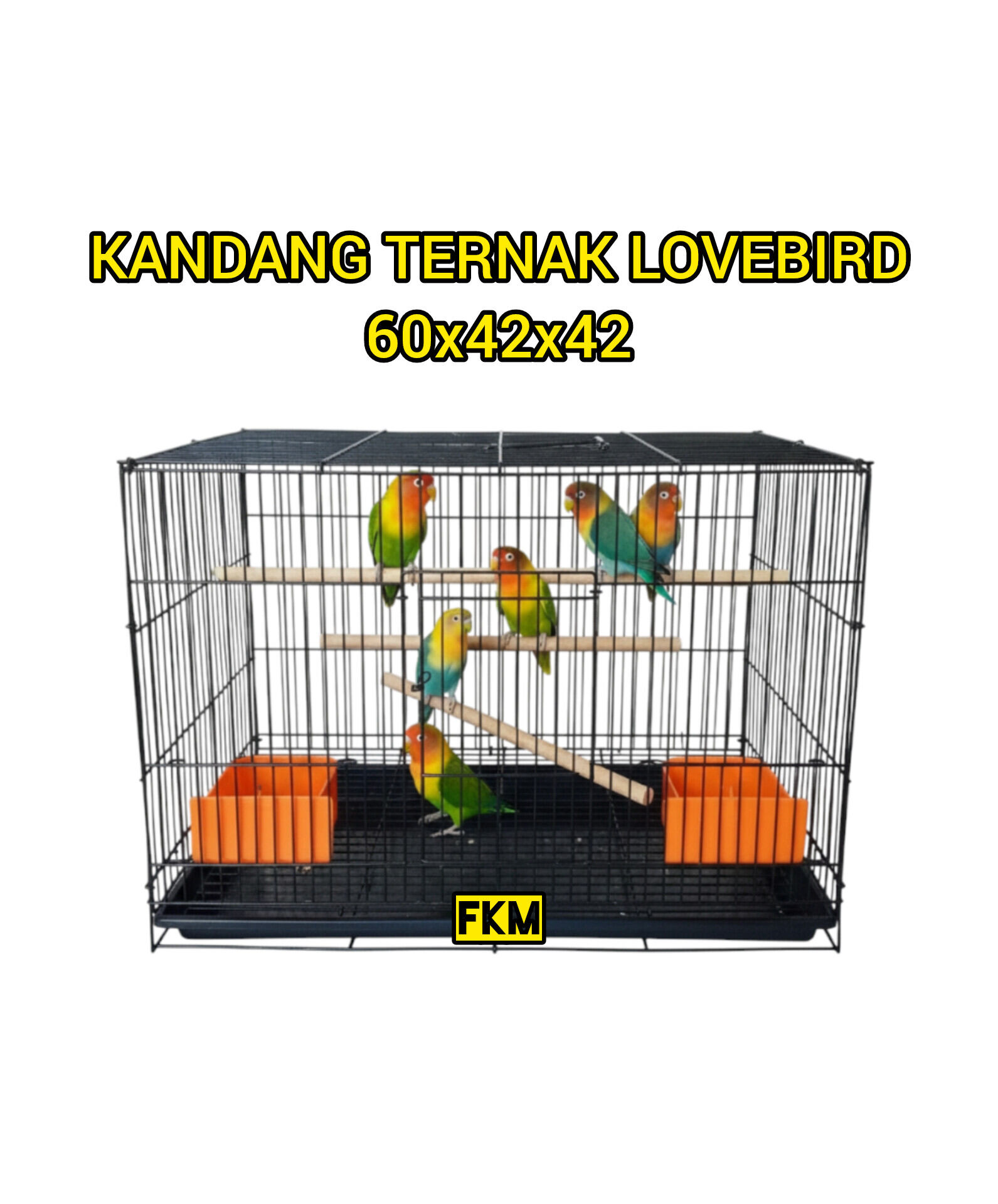 Folding Iron Cage 60X40X40 Cat, Hamster, Sugar Glider Harga 101,000 rupiah*Gratis Ongkir