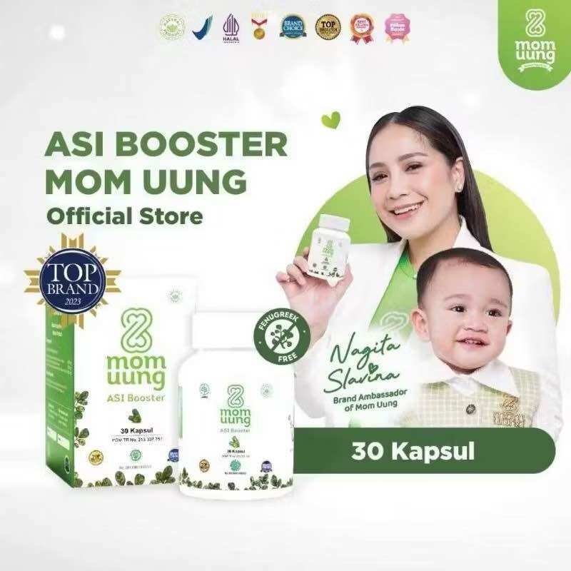 Mom Uung Asi Booster Membantu Melancarkan Produksi Asi Bunda Dengan Kandungan Ekstrak Daun Katuk Dan Herbal Alami Halal Bpom