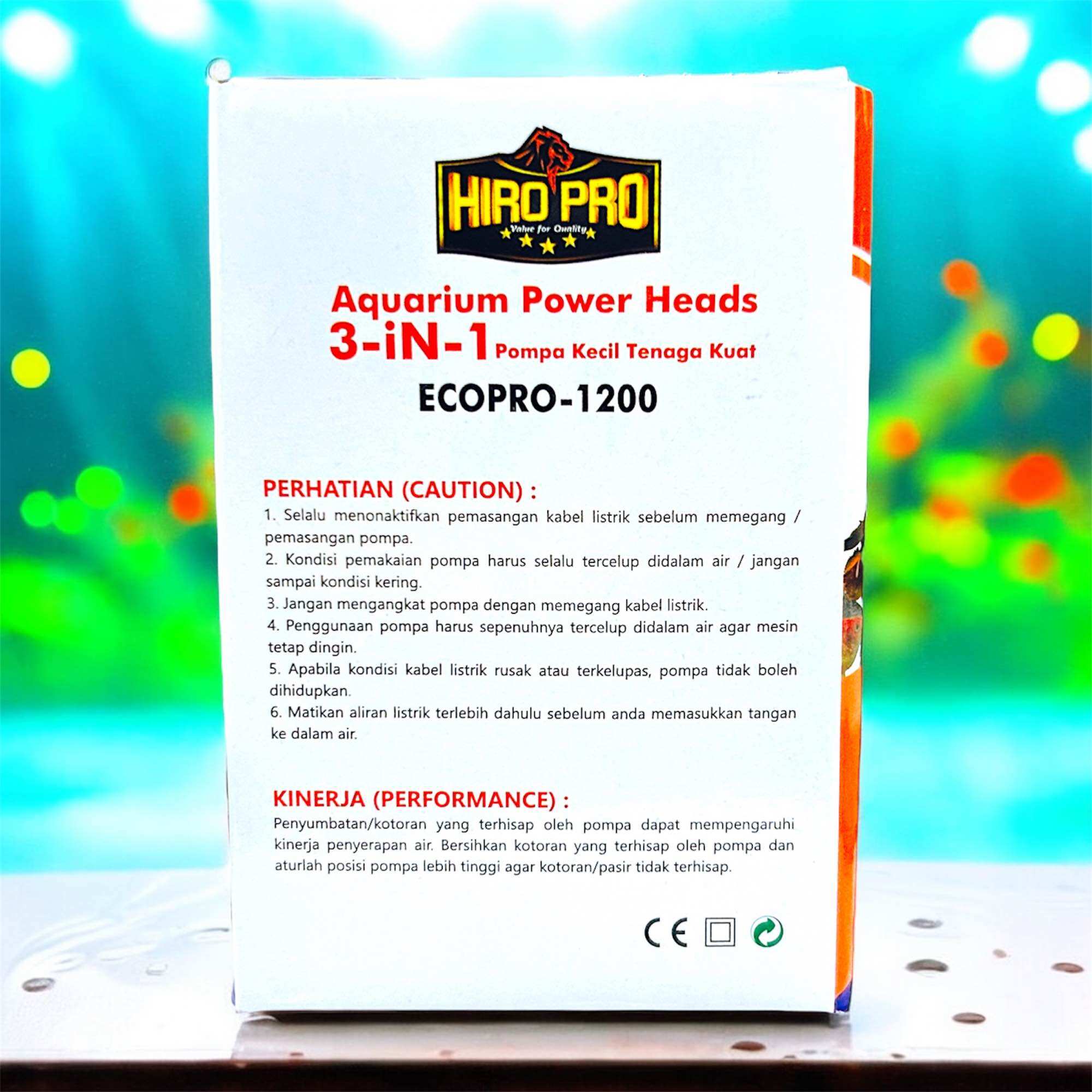 HIRO PRO ECO 1200 POMPA KOLAM AQUARIUM POWER HEAD