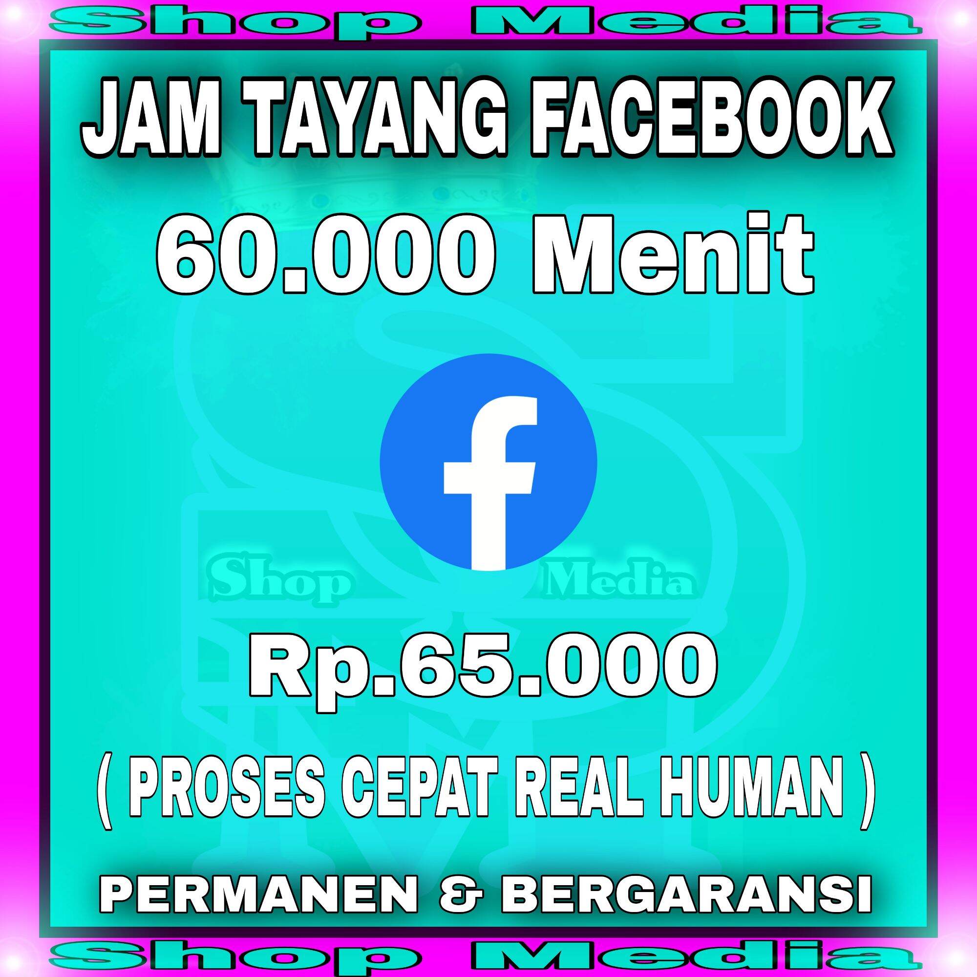 jam tayang facebook syarat monetisasi Harga 100,000 rupiah*Gratis Ongkir