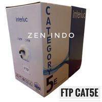 Kabel LAN FTP Cat5e Cat 5e Kabel LAN Outdoor 305 Meter Hitam INTERLUC