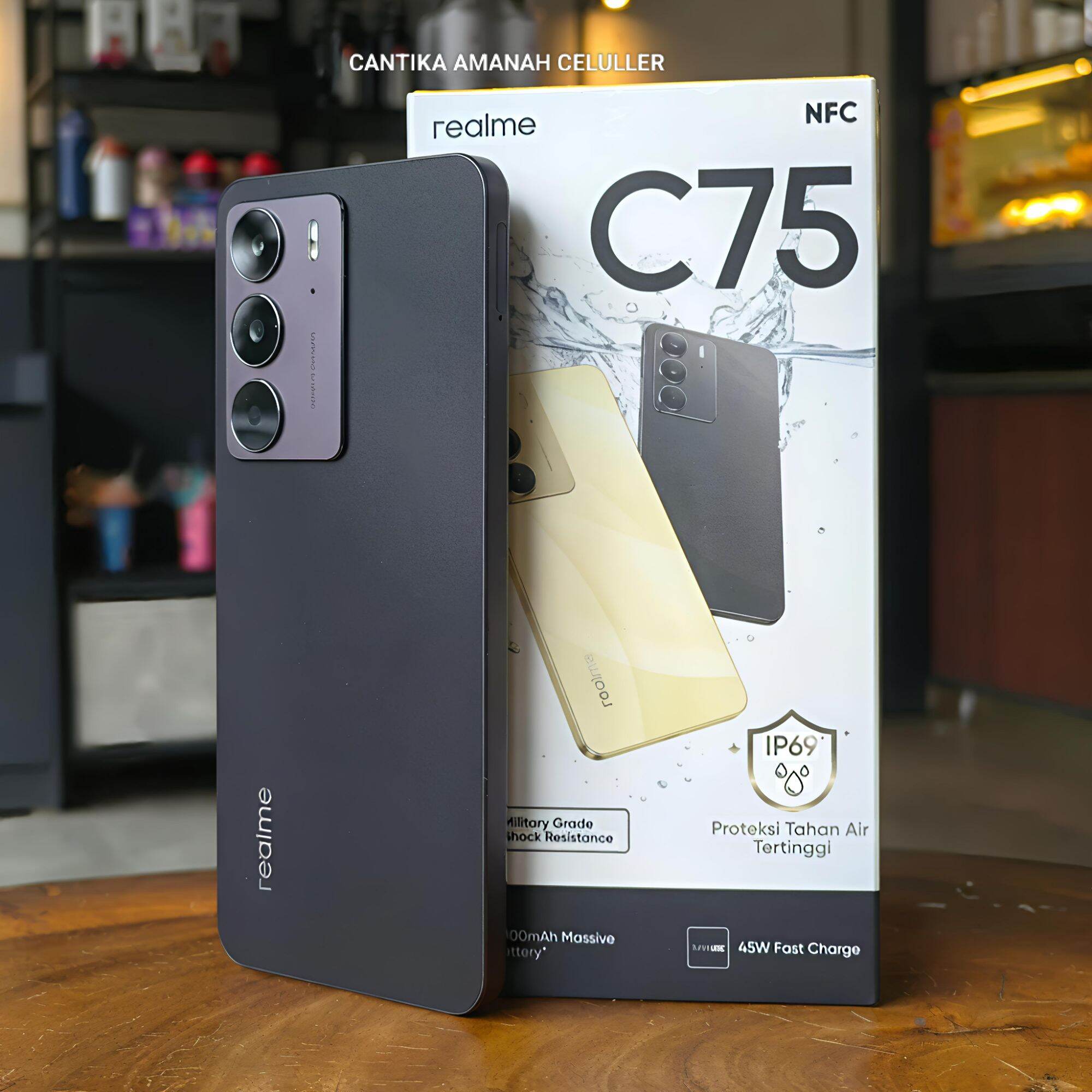 Realme C75 Waterproof Full Set Ram 8/128 Harga 1,895,000 rupiah*Gratis Ongkir