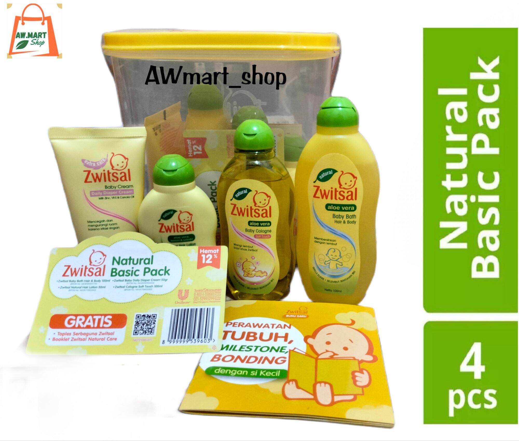 Zwitsal Baby Gift Natural Basic Pack Baby Gift Set Box Hampers