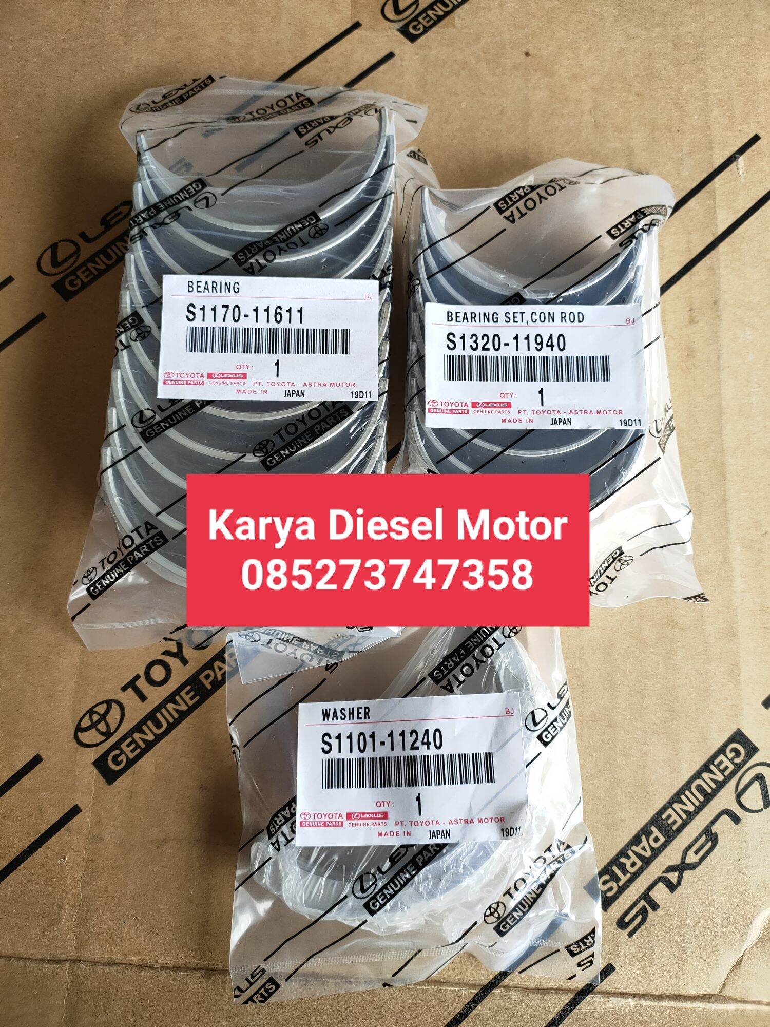 Metal Set Metal Jalan Metal Duduk Metal Bulan Std Toyota Dyna