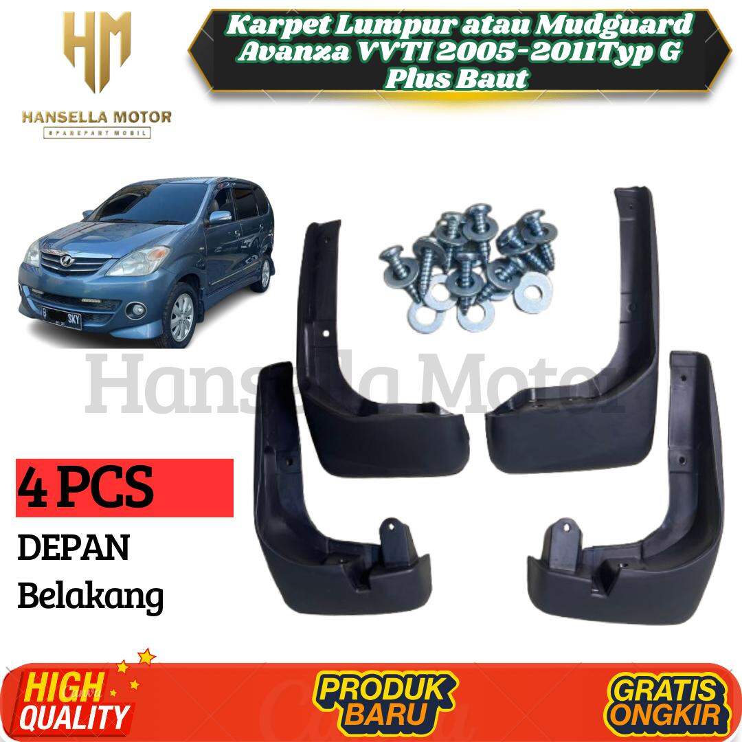 Karpet Lumpur Atau Mud Guard Avanza VVT-i 2005 - 2011 Plus Baut Termurah Best Seller Harga 95,000 rupiah*Gratis Ongkir