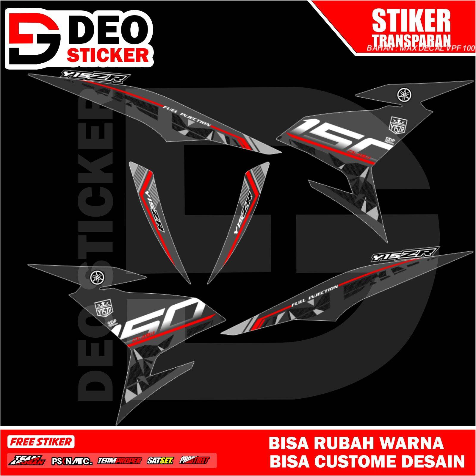 Decal Stiker Striping Stripping Transparan Exciter Mx King Y Zr